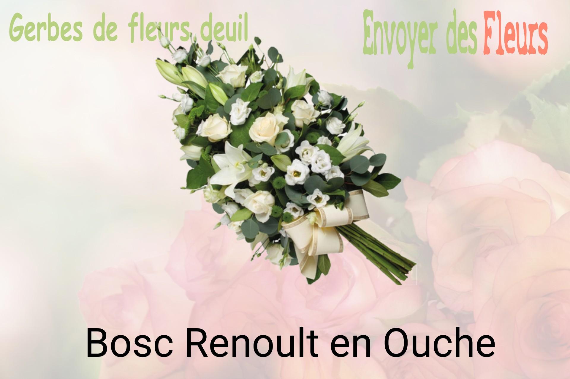 Gerbe de fleurs de deuil livrée à Bosc-Renoult-en-Ouche